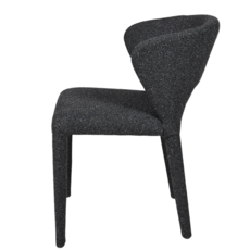TOLA DINING CHAIR TEXTURAL FABRIC GREY