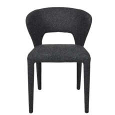TOLA DINING CHAIR TEXTURAL FABRIC GREY