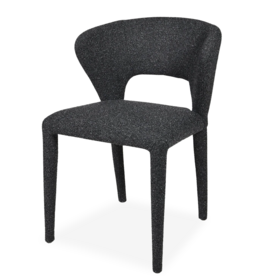 TOLA DINING CHAIR TEXTURAL FABRIC GREY