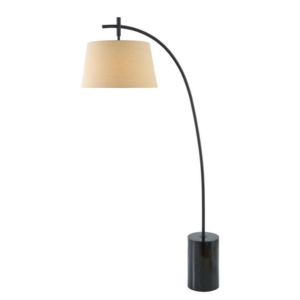 AURELIA FLOOR LAMP MARBLE BASE BLACK