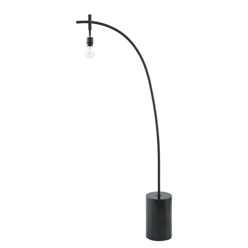 AURELIA FLOOR LAMP MARBLE BASE BLACK
