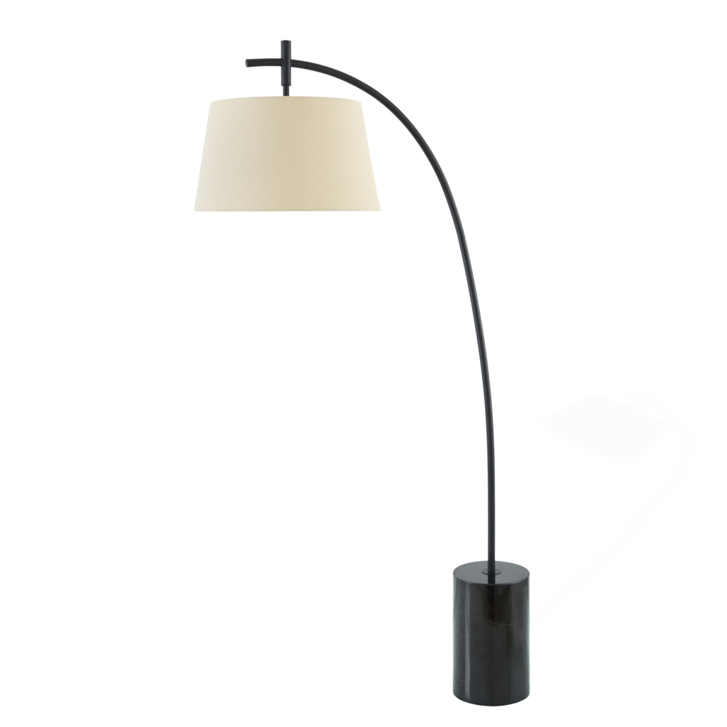 AURELIA FLOOR LAMP MARBLE BASE BLACK