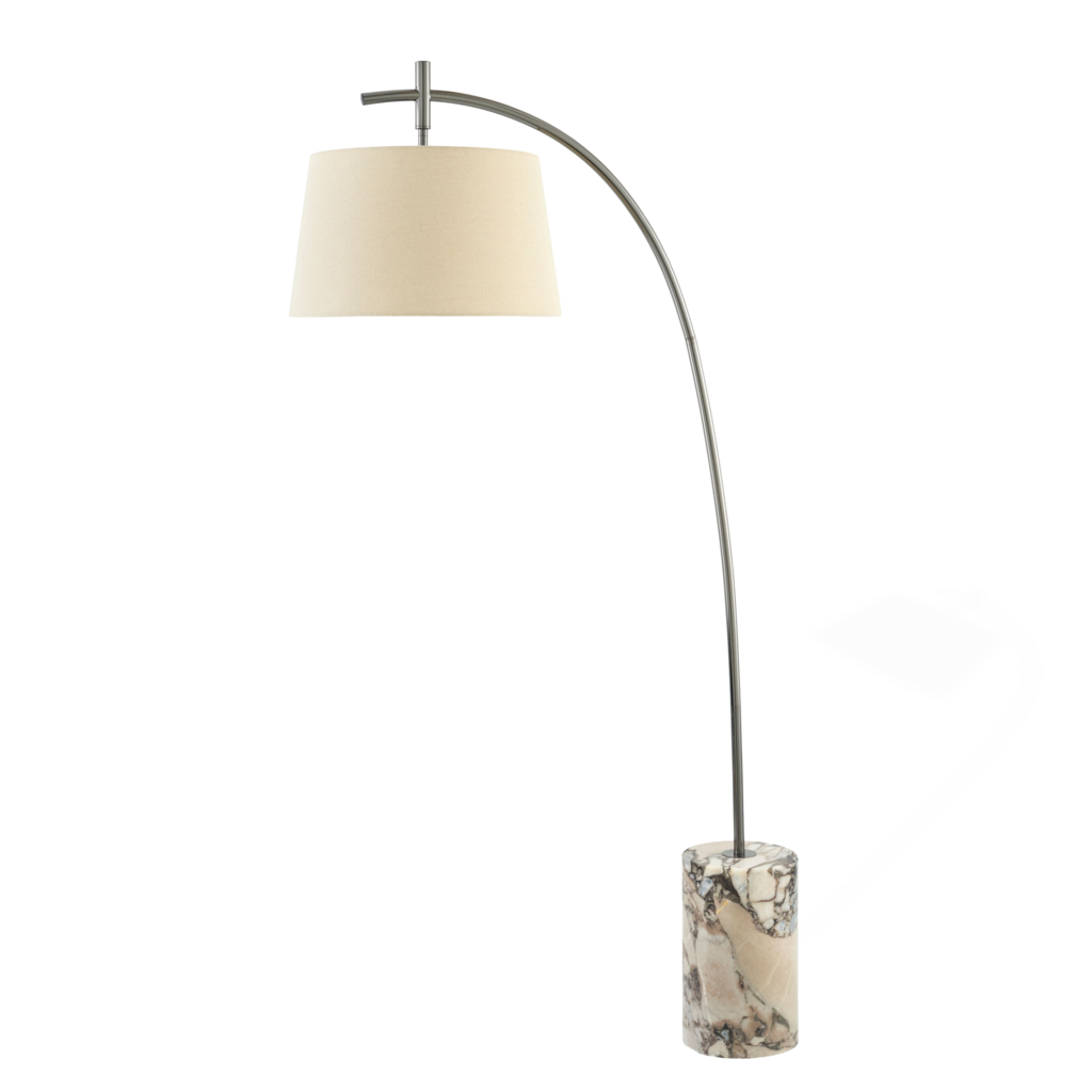 AURELIA FLOOR LAMP MARBLE BASE BROWN