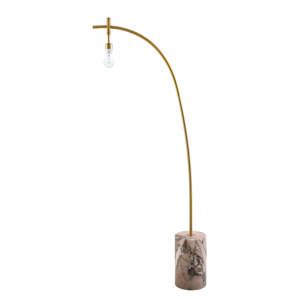 AURELIA FLOOR LAMP MARBLE BASE WHITE