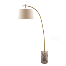 AURELIA FLOOR LAMP MARBLE BASE WHITE