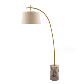AURELIA FLOOR LAMP MARBLE BASE WHITE
