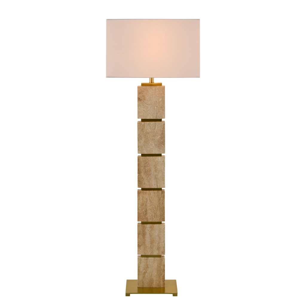 BEAU FLOOR LAMP TRAVERTINE