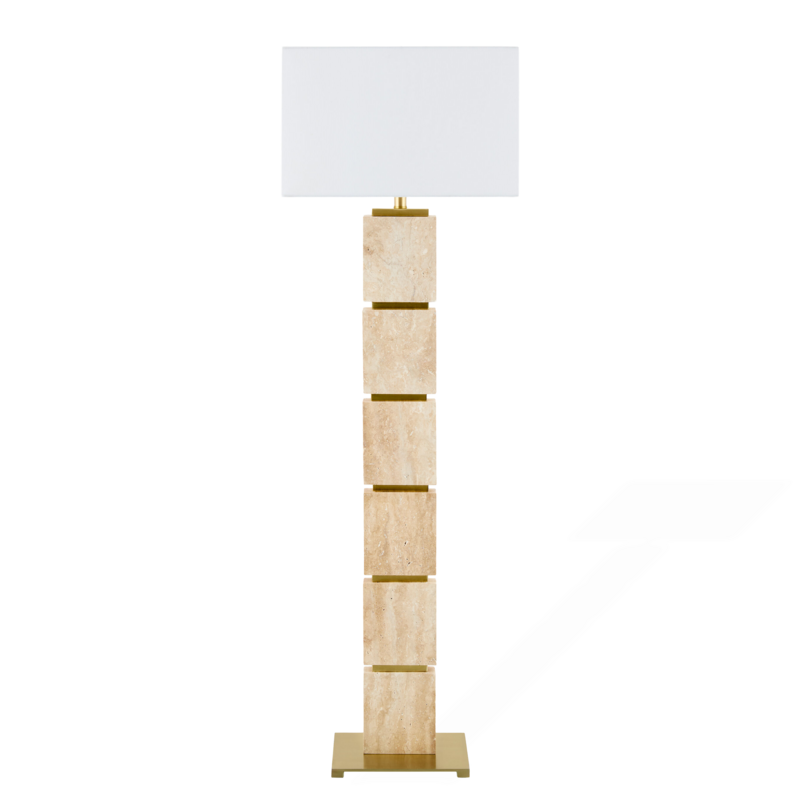 BEAU FLOOR LAMP TRAVERTINE