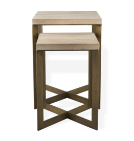 TAO NESTING TABLES NATURAL SET-2