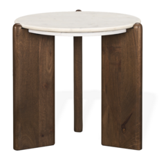 BARDIA SIDE TABLE ROUND MARBLE
