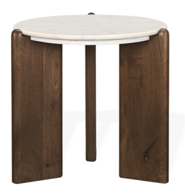 BARDIA SIDE TABLE ROUND MARBLE