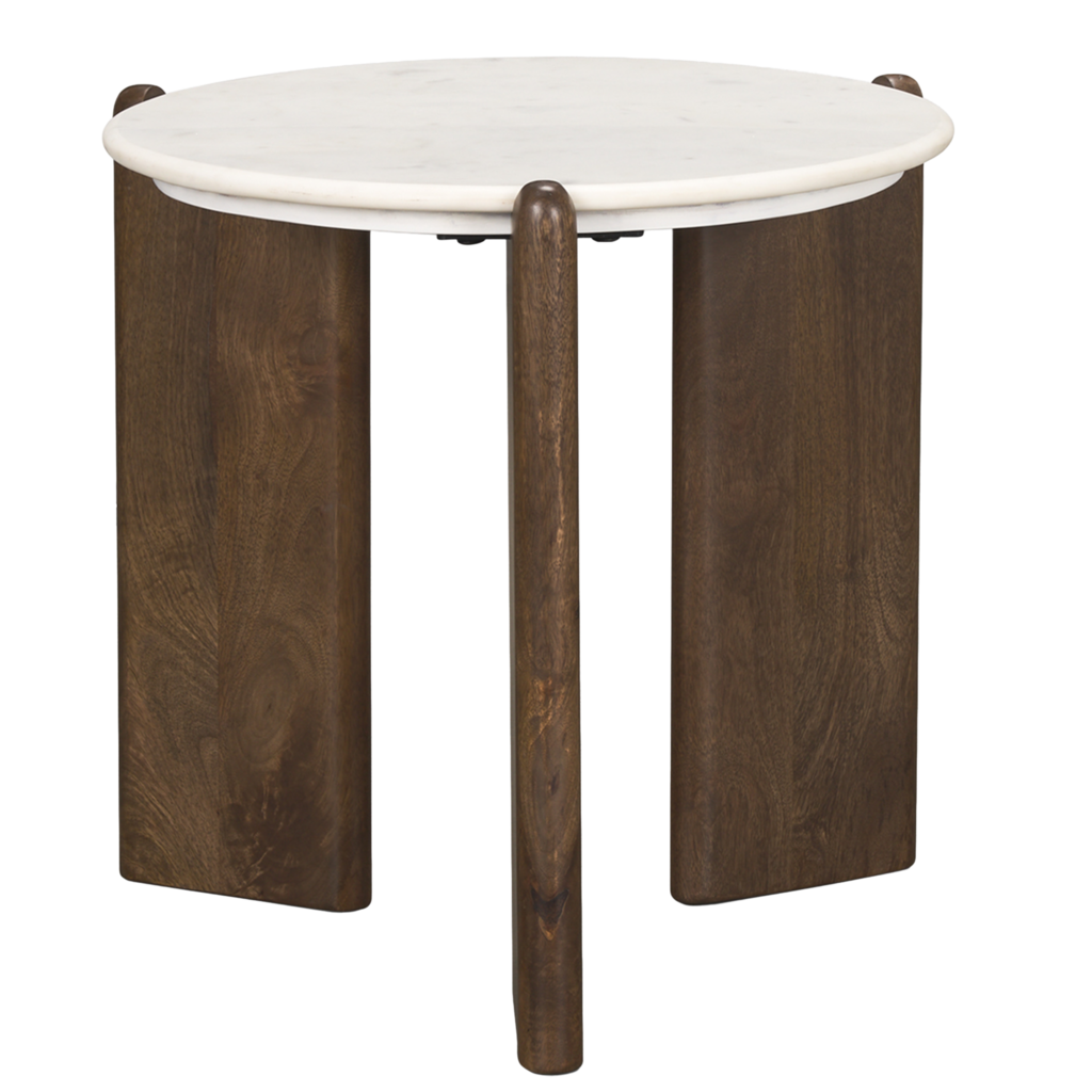BARDIA SIDE TABLE ROUND MARBLE