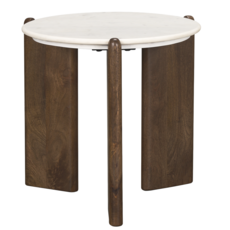 BARDIA SIDE TABLE ROUND MARBLE