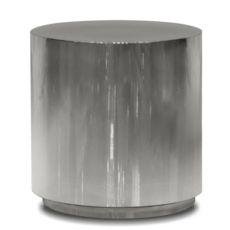 BO SIDE TABLE ROUND STAINLESS STEEL SMOKE