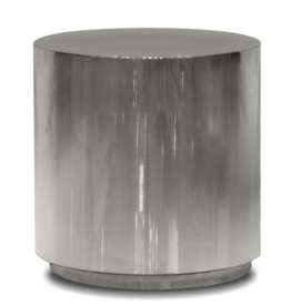 BO SIDE TABLE ROUND STAINLESS STEEL SMOKE
