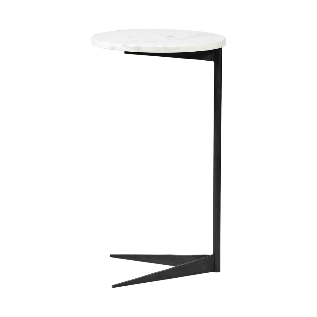 DREA SIDE TABLE ROUND  MARBLE