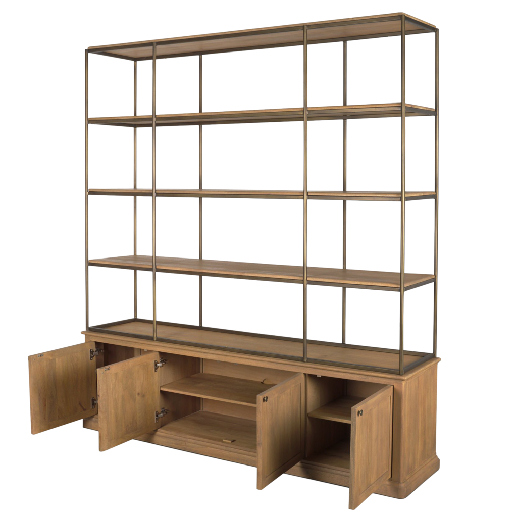 MERCER 4-DOOR DISPLAY BOOK SHELF