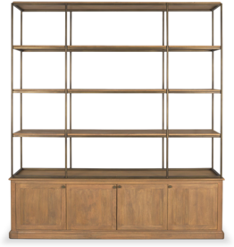 MERCER 4-DOOR DISPLAY BOOK SHELF