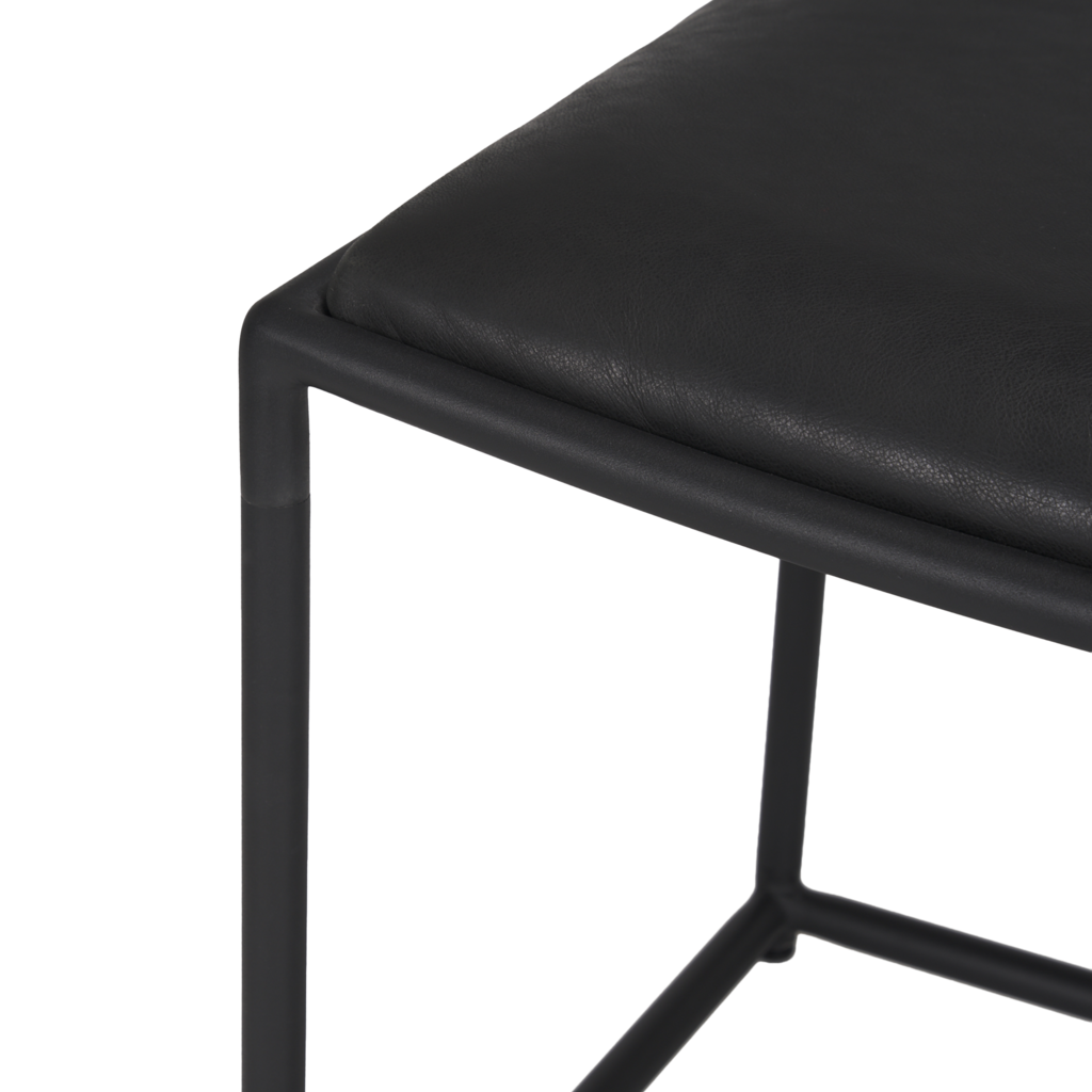 REDMOND BENCH LEATHER BLACK