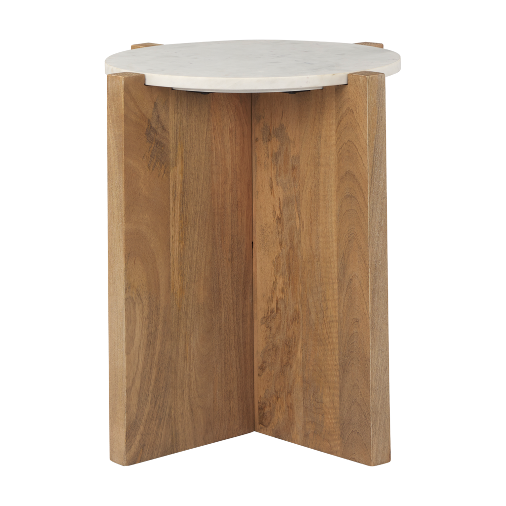 WILLIAM SIDE TABLE ROUND NATURAL