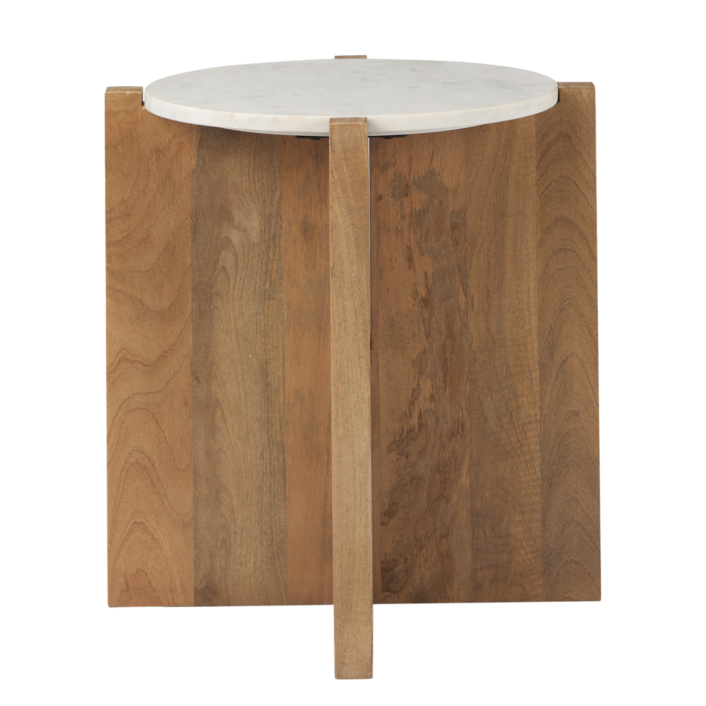 WILLIAM SIDE TABLE ROUND NATURAL