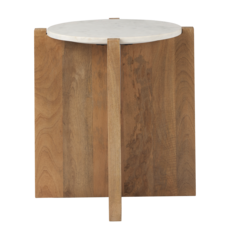 WILLIAM SIDE TABLE ROUND NATURAL