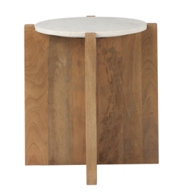 WILLIAM SIDE TABLE ROUND NATURAL