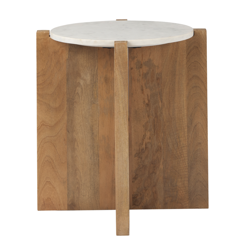 WILLIAM SIDE TABLE ROUND NATURAL