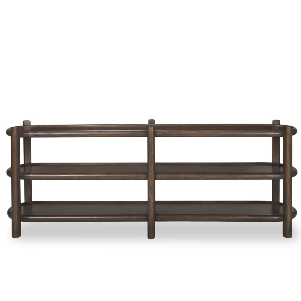 FINN CONSOLE SHELF DARK BROWN