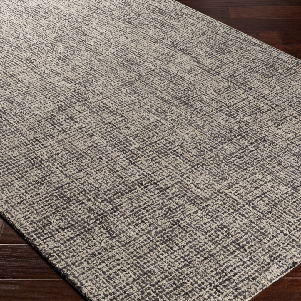 ANNE GRID RUG CHARCOAL 5'X7'6"