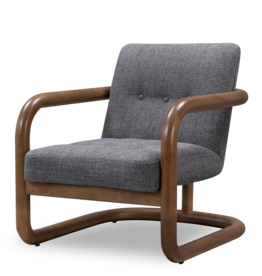 LUPO LOUNGE CHAIR DARK GREY