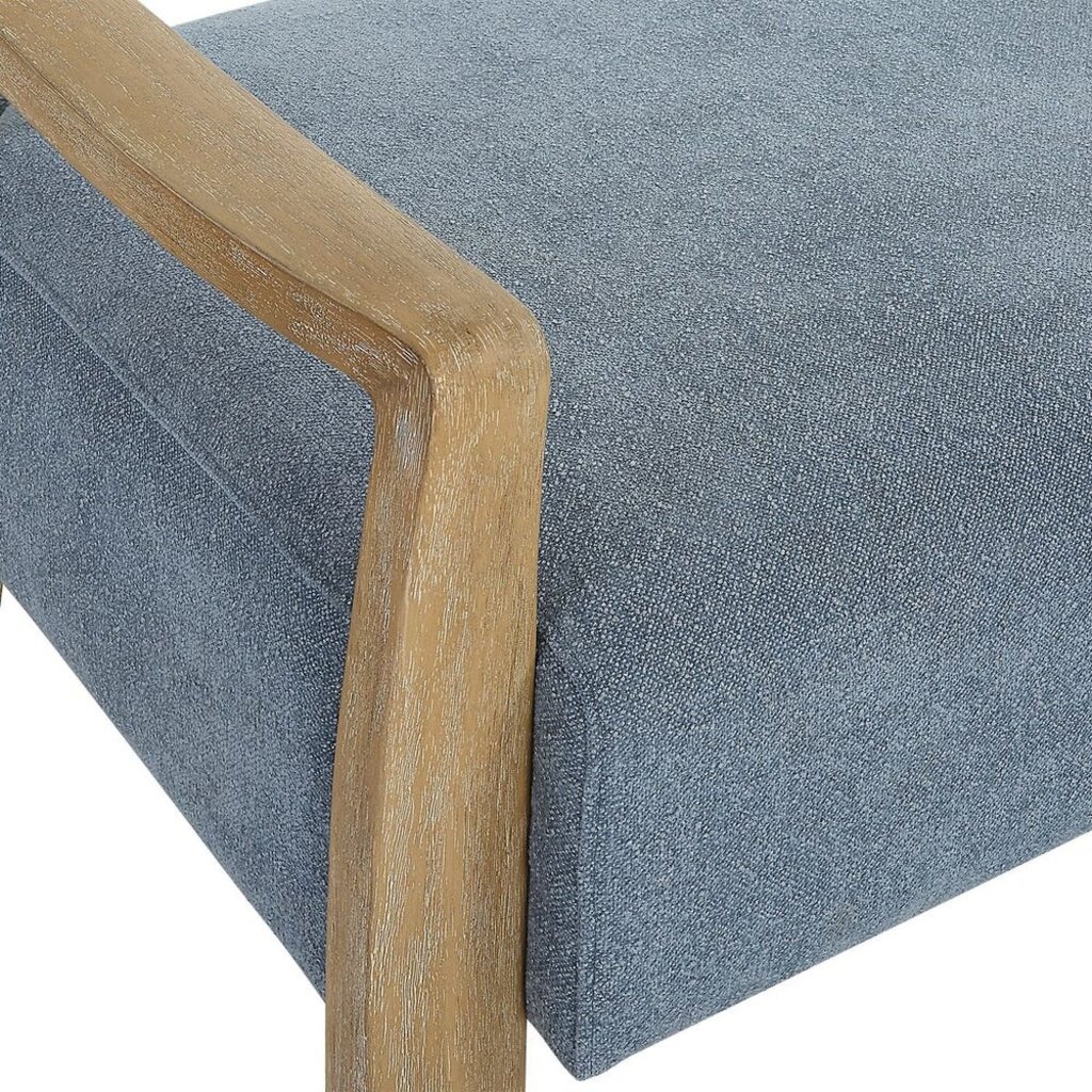 OCEANSIDE UPHOLSTERED BENCH BLUE
