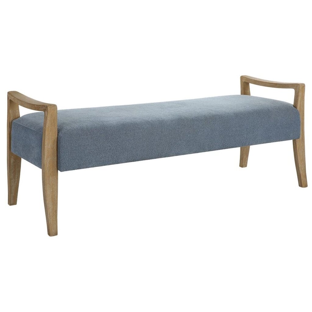 OCEANSIDE UPHOLSTERED BENCH BLUE
