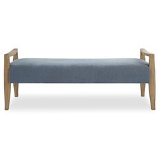 OCEANSIDE UPHOLSTERED BENCH BLUE