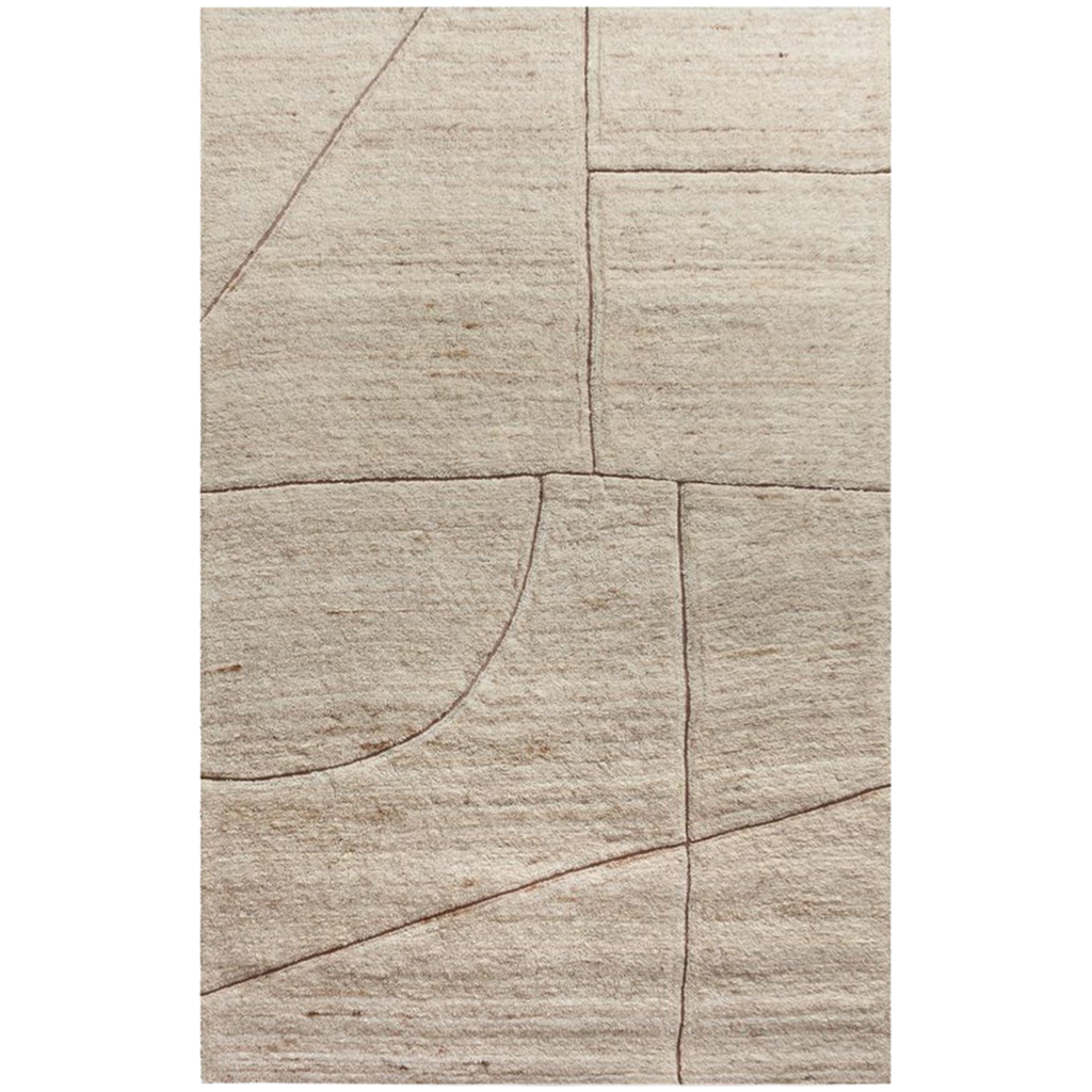 NINA GROOVE RUG 8' X 10' OATMEAL