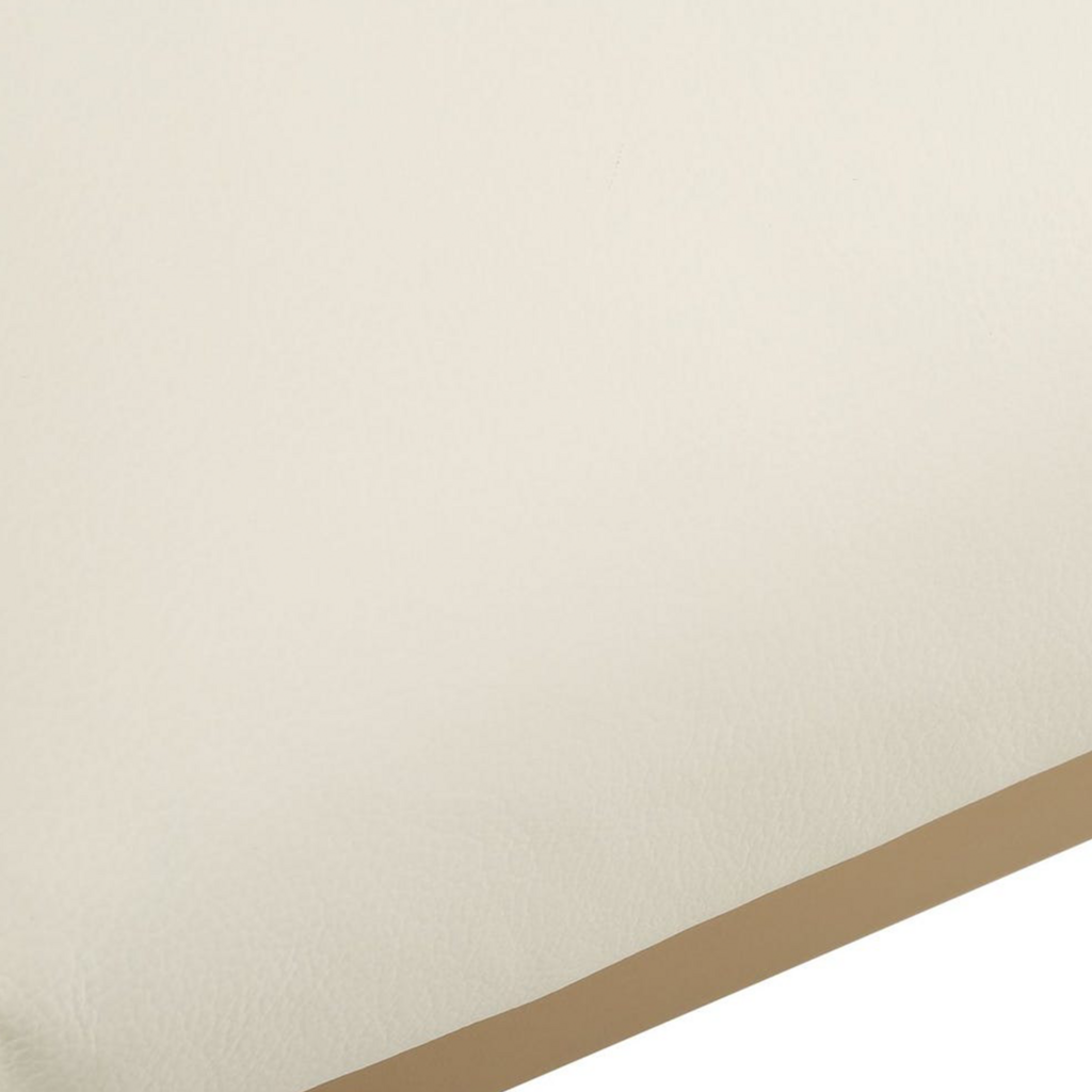 LUCA COUNTER STOOL LEATHER AND METAL GOLD