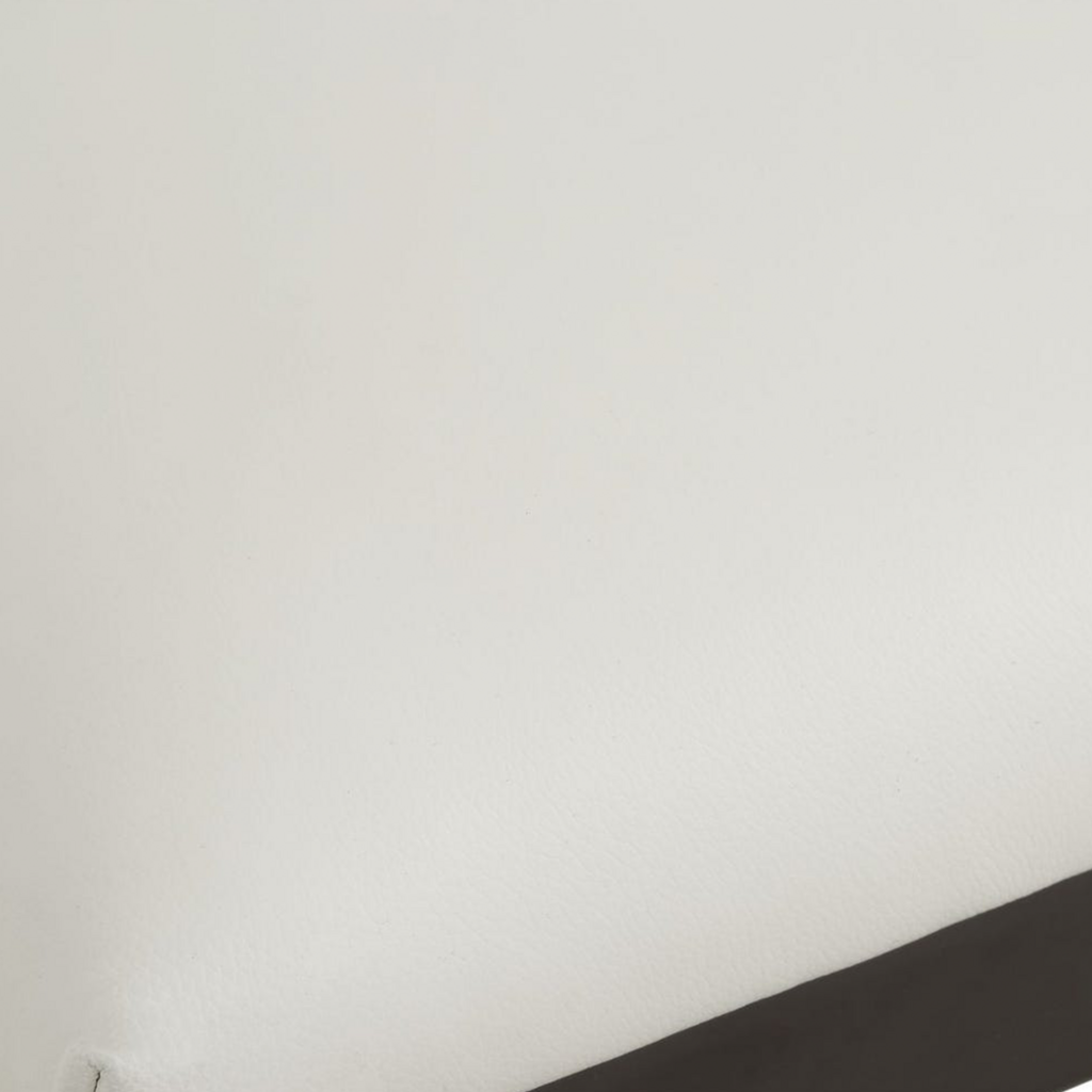 LUCA COUNTERSTOOL LEATHER AND METAL BLACK