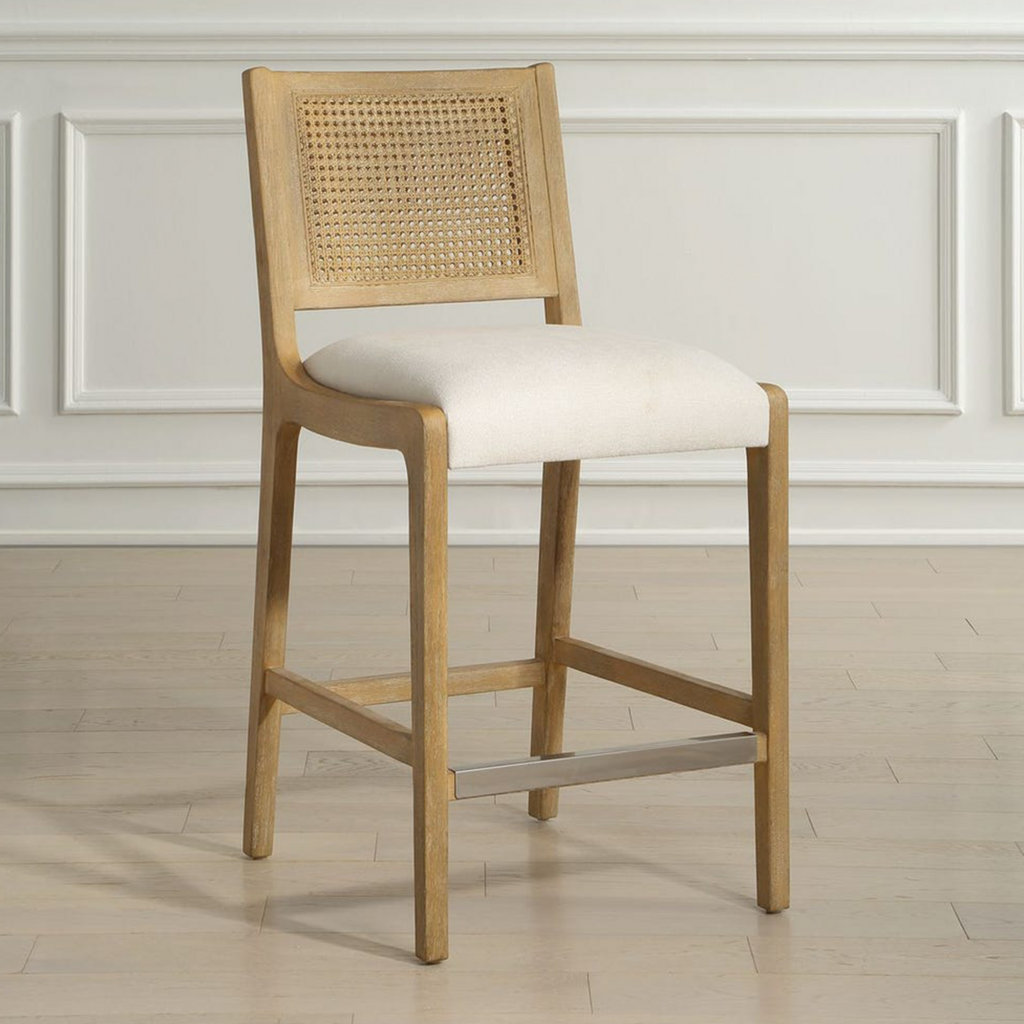 RIVIERA COUNTER STOOL CANE BACK
