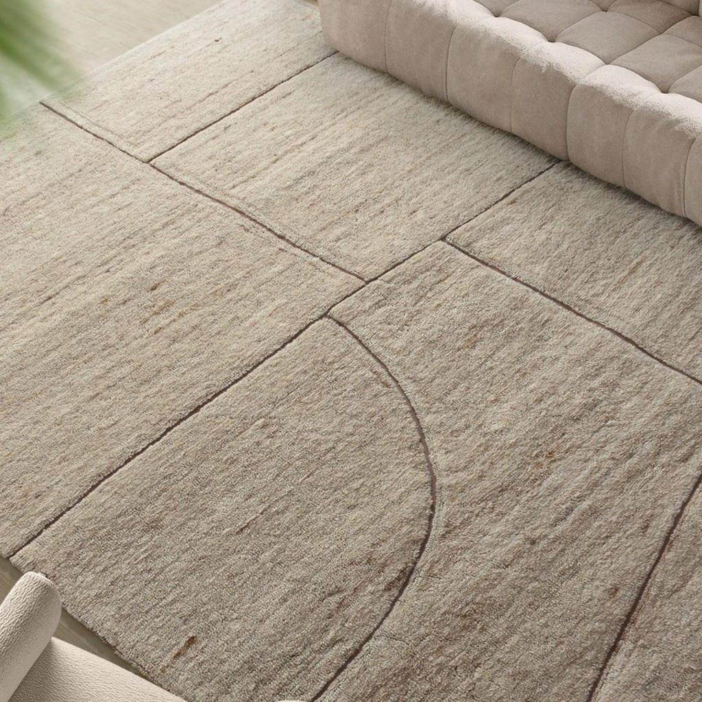 NINA GROOVE RUG 8' X 10' OATMEAL