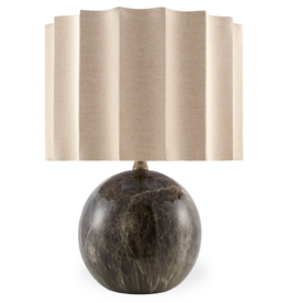 BAMBI TABLE LAMP PLEATED MARBLE EFFECT