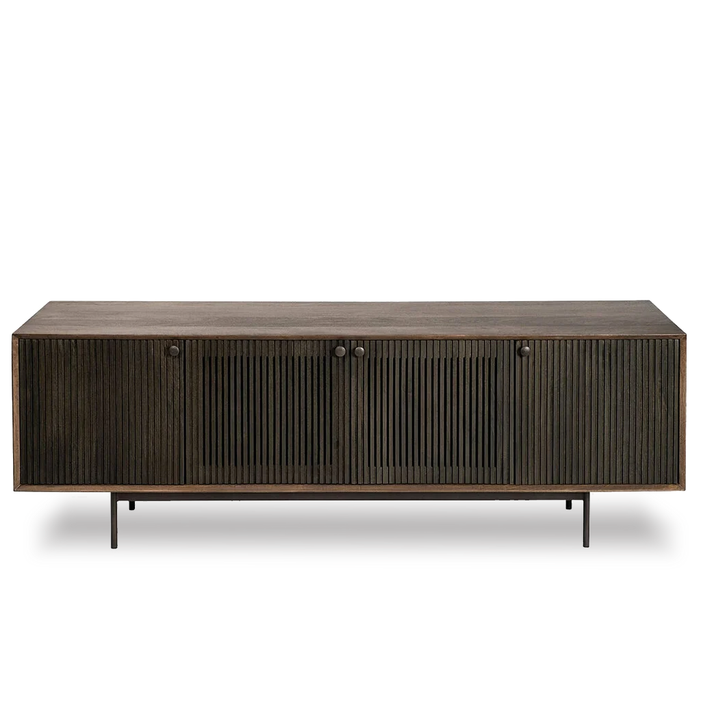 HUDSON MEDIA UNIT DARK BROWN