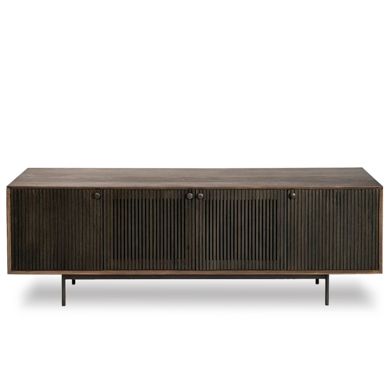 HUDSON MEDIA UNIT DARK BROWN