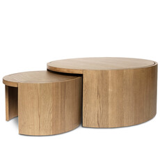 FORMA COFFEE TABLE ASH WOOD SET-2