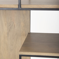 JORGEN DISPLAY SHELF NATURAL AND BLACK