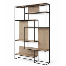 JORGEN DISPLAY SHELF NATURAL AND BLACK