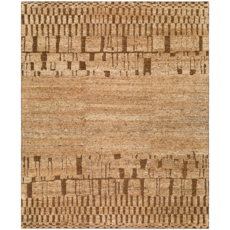 KAVARI WOOL RUG 8' X 10' BROWN