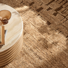 KAVARI WOOL RUG 8' X 10' BROWN