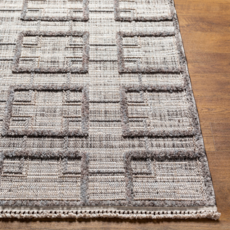 LEDGER RUG 6'7" X 9' GREY