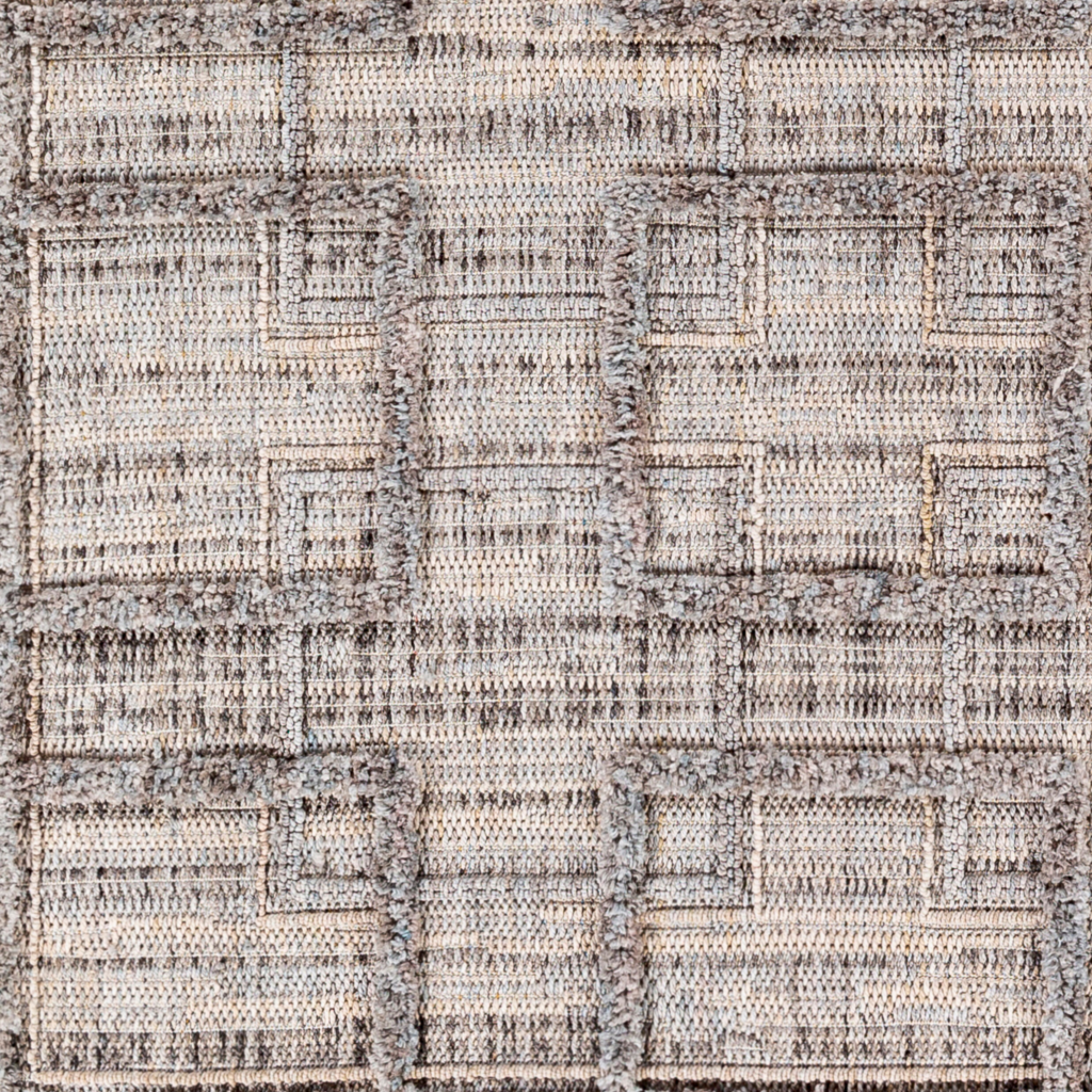 LEDGER RUG 6'7" X 9' GREY
