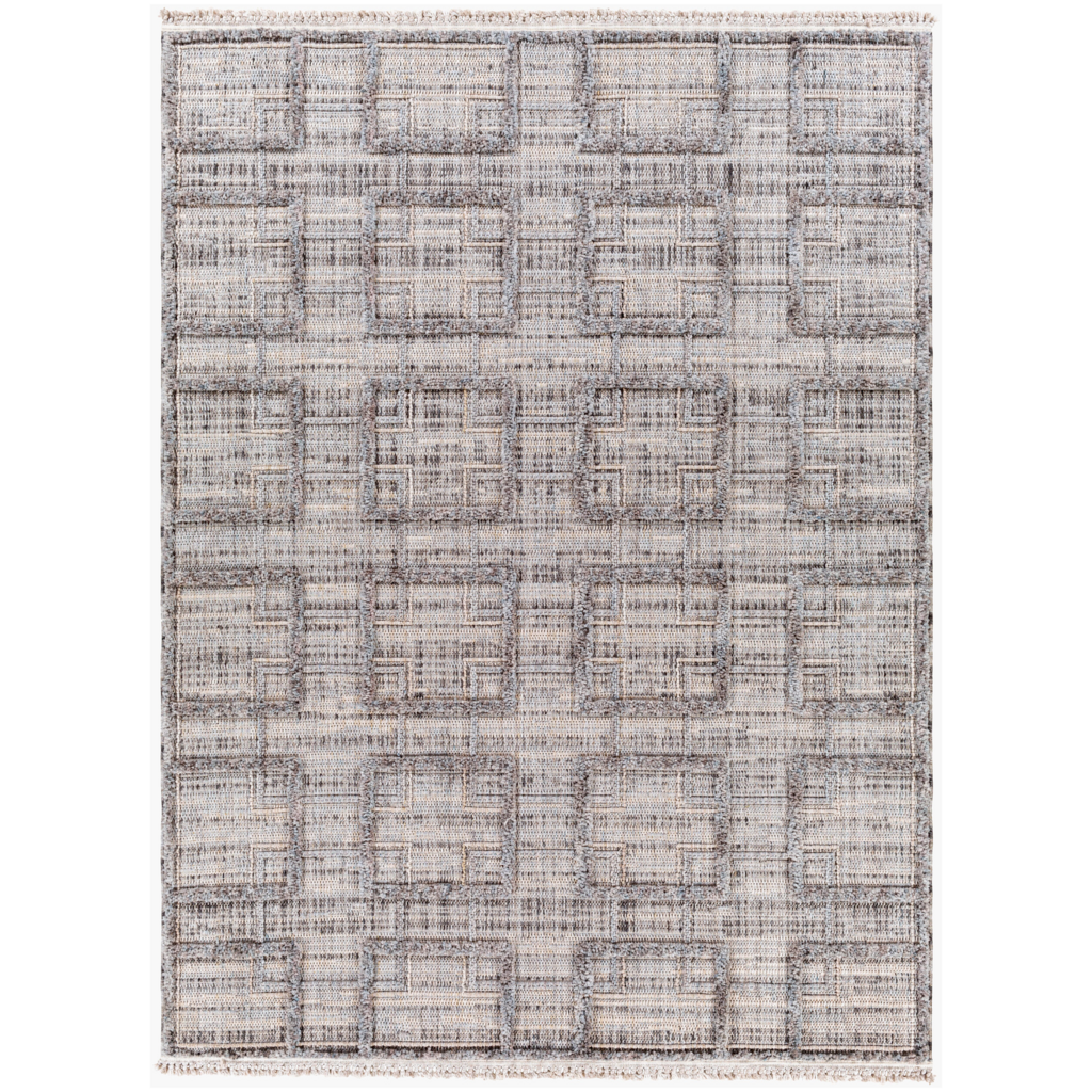 LEDGER RUG 7'10" X 10' GREY